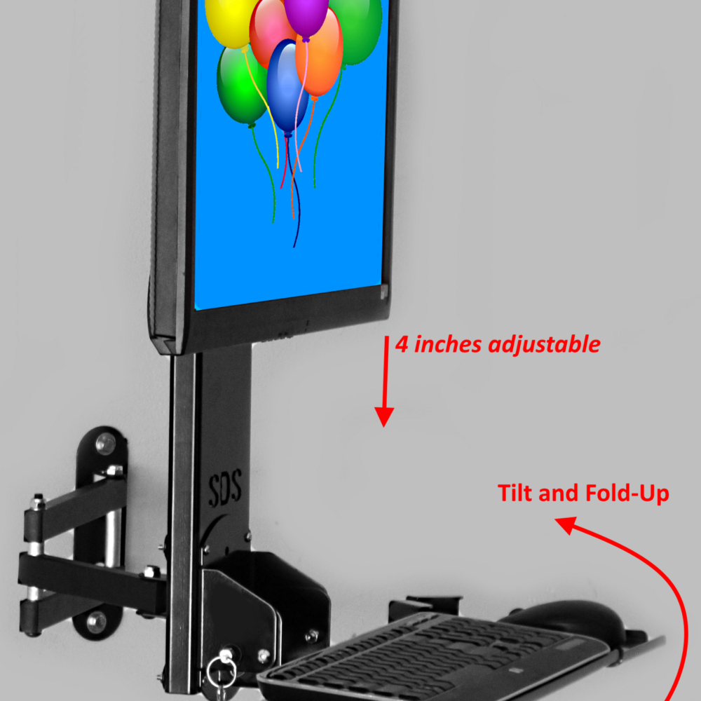 iMOUNT 4.0 Adjustable VESA Monitor & Keyboard Mounting System w/ 7" x